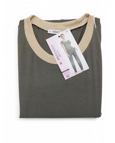 Pigiama donna manica corta pantalone lungo Pepenero P9148
