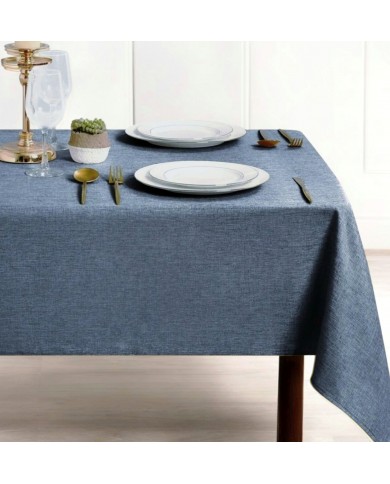 Tovaglia tinta unita antimacchia effetto lino - MISURE VARIE