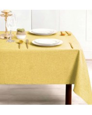 Tovaglia tinta unita antimacchia effetto lino - MISURE VARIE