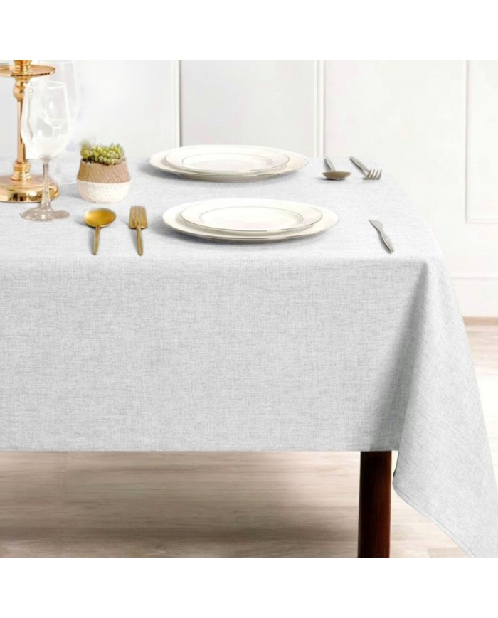 Tovaglia tinta unita antimacchia effetto lino - MISURE VARIE