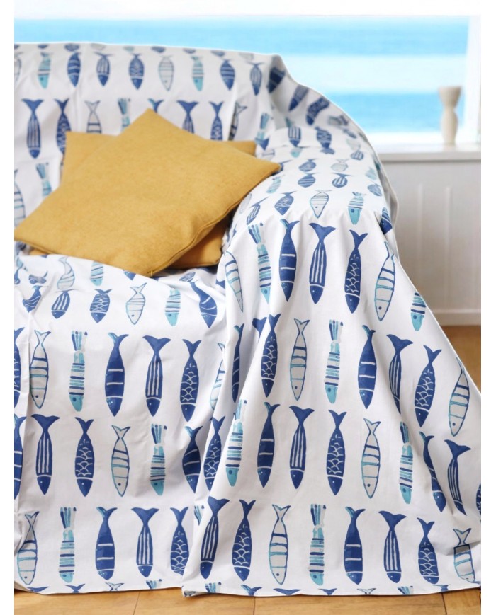 Telo arredo foulard copritutto in cotone Java 260x295