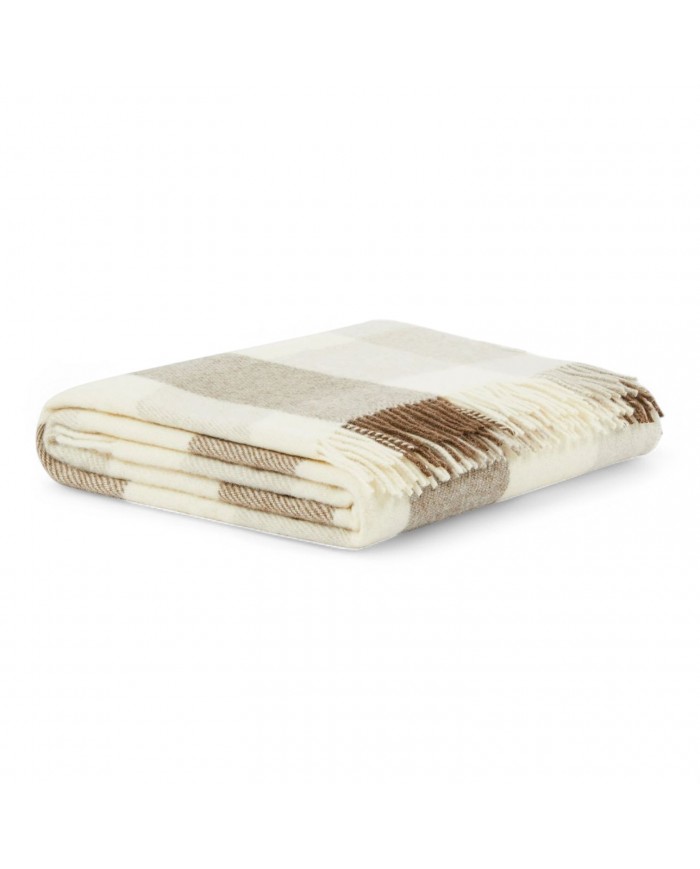 Coperta Plaid matrimoniale in pura lana vergine Lanerossi art. Adamello