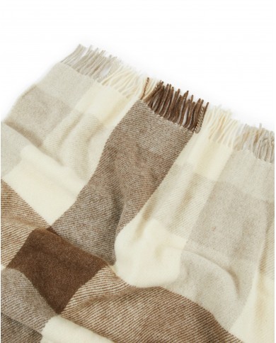 Coperta Plaid matrimoniale in pura lana vergine Lanerossi art. Adamello