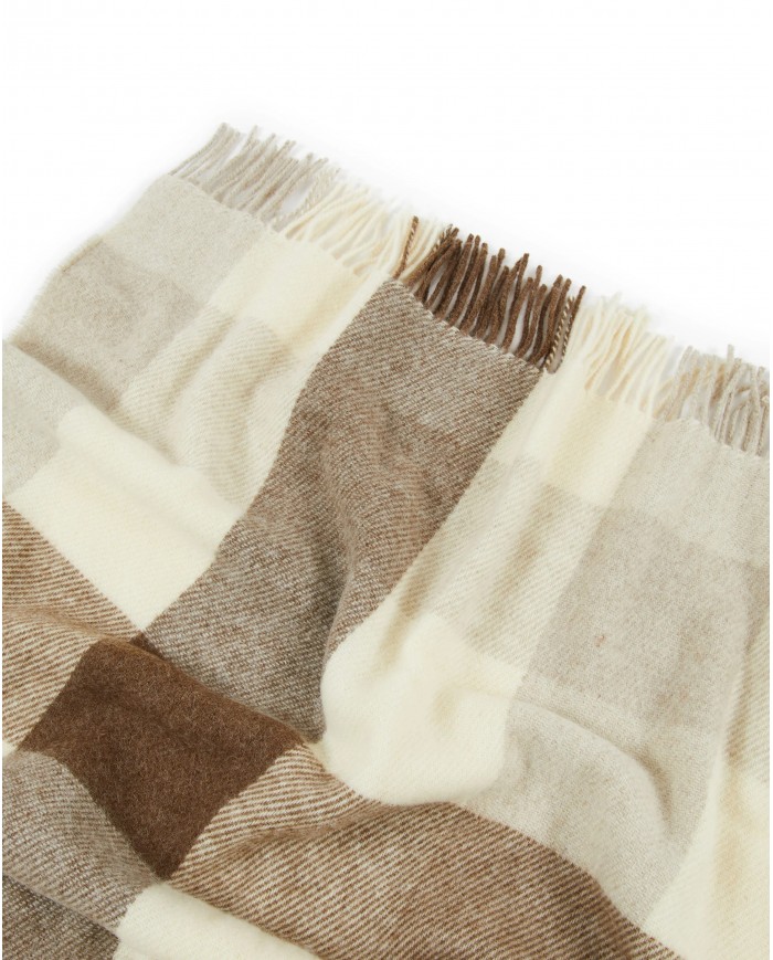 Coperta Plaid matrimoniale in pura lana vergine Lanerossi art. Adamello