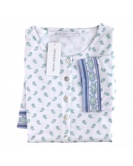 Camicia da notte mezza manica 100% cotone Semplice Vanità by Fida Lingerie art. 2529