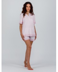 Completo lenzuola matrimoniali in raso di cotone con orlo a giorno Cavalieri - Ginevra