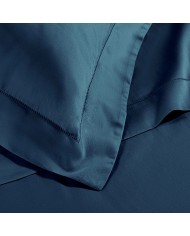 Completo lenzuola matrimoniali in raso di cotone con orlo a giorno Cavalieri - Ginevra