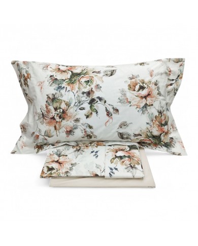 Completo Lenzuola matrimoniale in percalle di puro cotone Dondi Gouache Completo Lenzuola matrimoniale in percalle di puro cotone Dondi Gouache