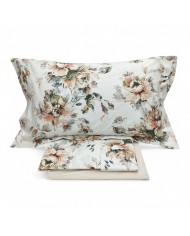 Completo Lenzuola matrimoniale in percalle di puro cotone Dondi Gouache