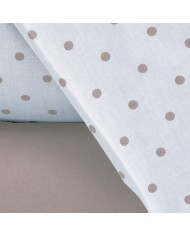 Completo lenzuola letto singolo in puro cotone Cogal Shake Pois 1779
