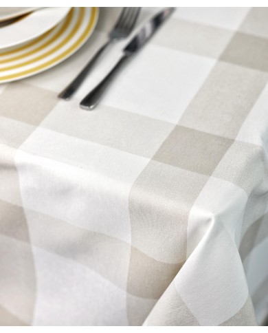 Tovaglia quadrata con tovaglioli Dreams art. Quadro Beige