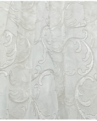 Tessuto per tende in pizzo rebrodè altezza 300cm art. Tracy Naturale