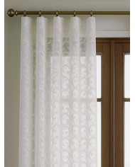 Tessuto per tende in pizzo rebrodè altezza 300cm art. Tracy Naturale