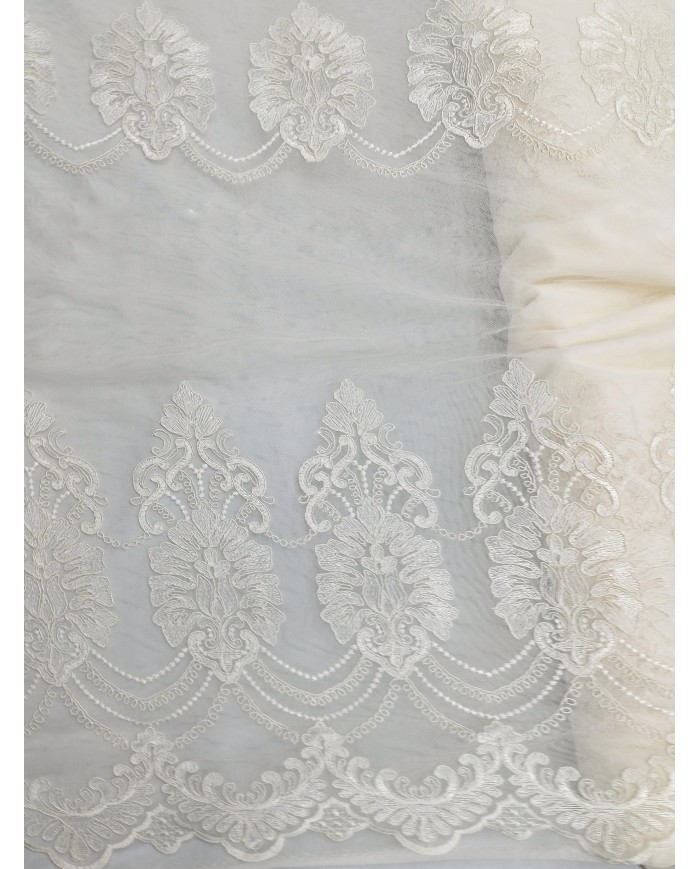 Tessuto per tende in pizzo rebrodè altezza 300cm art. TE9901