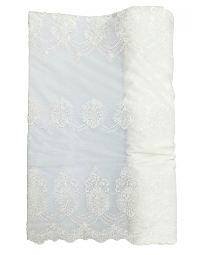 Tessuto per tende in pizzo rebrodè altezza 300cm art. TE9901