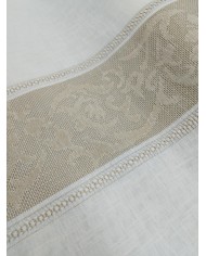 Tessuto per tende in misto lino ricamato altezza 320cm art. TE9903