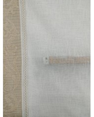 Tessuto per tende in misto lino ricamato altezza 320cm art. TE9903