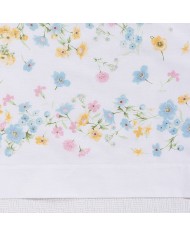 Completo lenzuola matrimoniale 100% cotone Caleffi Provenza Azzurro