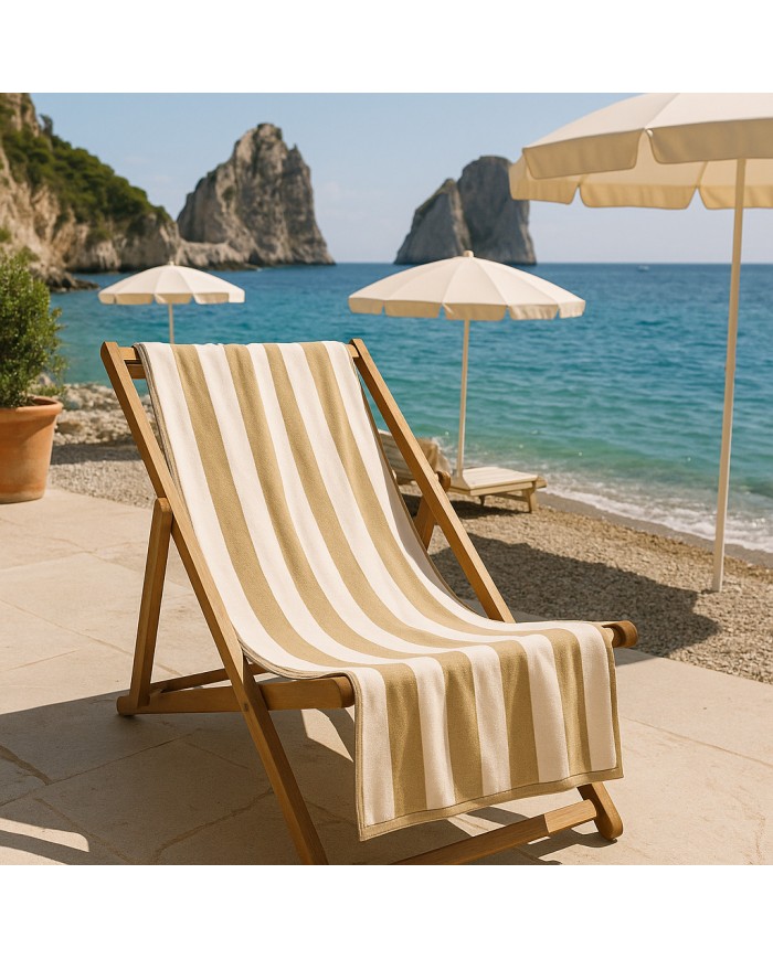 Telo mare jacquard in spugna velour 100% cotone Tioman