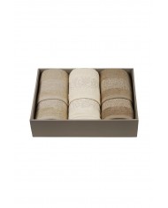 Set asciugamani spugna cotone 3+3 Neith Ariel