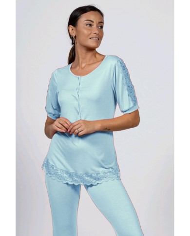 Pigiama donna cotone modal mezza manica Toscana Lingerie Kimberly