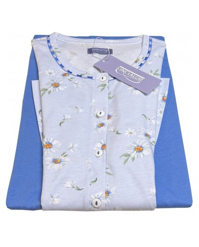 Pigiama estivo donna mezza manica pantalone lungo Linclalor 5193