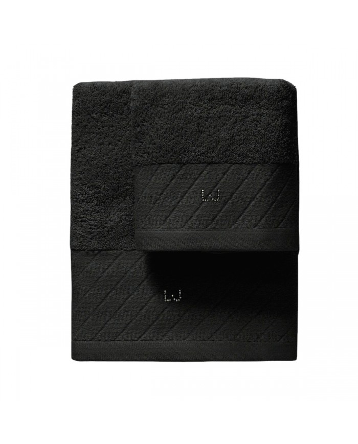 Set asciugamani 1+1 Diagonal di Liu Jo in Spugna