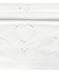 Completo lenzuola culla passeggino ricamato a mano Elite pour le Bebè 45344