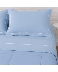 Completo lenzuola piazza e mezza 100% cotone Nancy di Rebecca Home - MADE IN ITALY