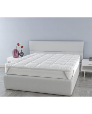Topper matrimoniale in puro COTONE Niucci Fibra 1000