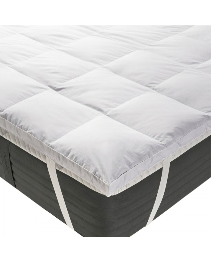 Topper letto singolo in puro COTONE Niucci Fibra 1000