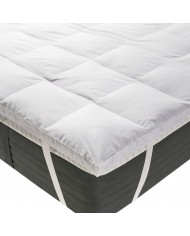 Topper letto singolo in puro COTONE Niucci Fibra 1000