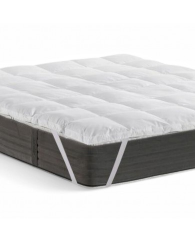Topper letto singolo in puro COTONE Niucci Fibra 1000