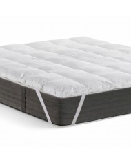 Topper letto singolo in puro COTONE Niucci Fibra 1000