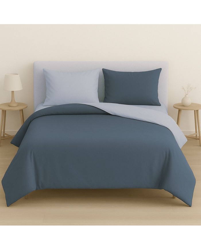 Copripiumino bicolor 1 posto letto singolo Maestri Cotonieri