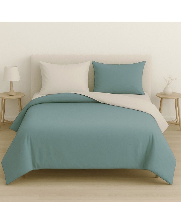 Copripiumino bicolor 1 posto letto singolo Maestri Cotonieri
