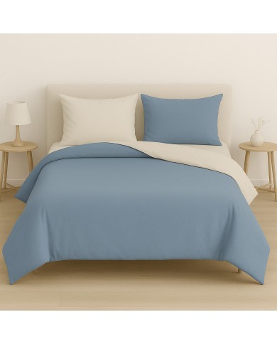 Copripiumino bicolor 1 posto letto singolo Maestri Cotonieri