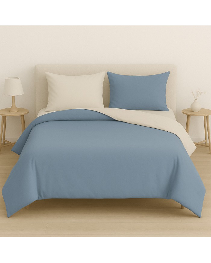 Copripiumino bicolor 1 posto letto singolo Maestri Cotonieri