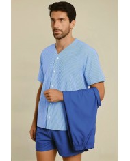Pigiama uomo classico 100% cotone camicia Diplomat T812-781