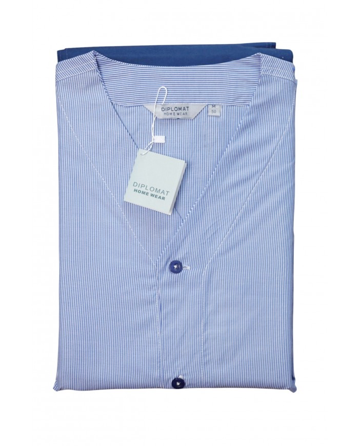 Pigiama estivo manica corta in cotone popeline (camicia) Diplomat 812/T