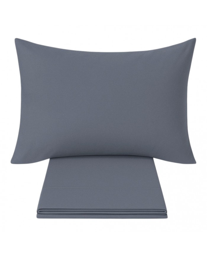 Completo Lenzuola matrimoniale puro cotone tinta unita Maestri Cotonieri