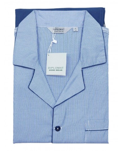 Pigiama uomo classico 100% cotone camicia Diplomat T812-781