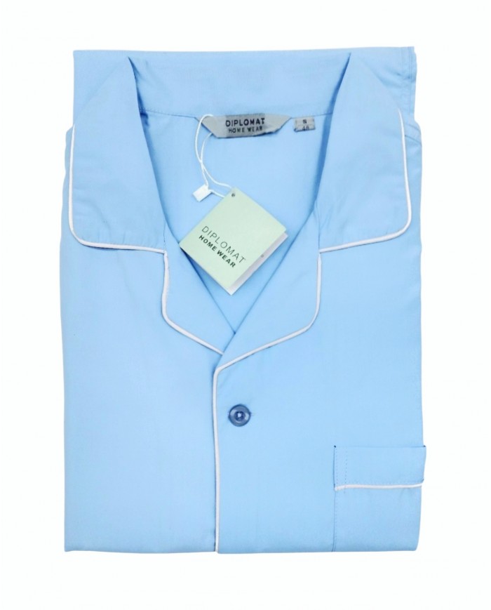 Pigiama uomo classico 100% cotone popeline Diplomat 501