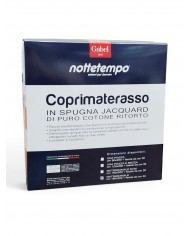Coprimaterasso matrimoniale in in spugna jacquard di puro cotone Gabel Supercomfort