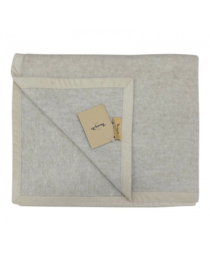 Coperta 100% lana vergine tinta unita double face Marzotto art. Marta - MISURE VARIE