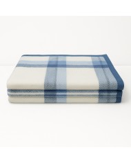 Coperta matrimoniale 100% lana vergine Marzotto art. Marta Check