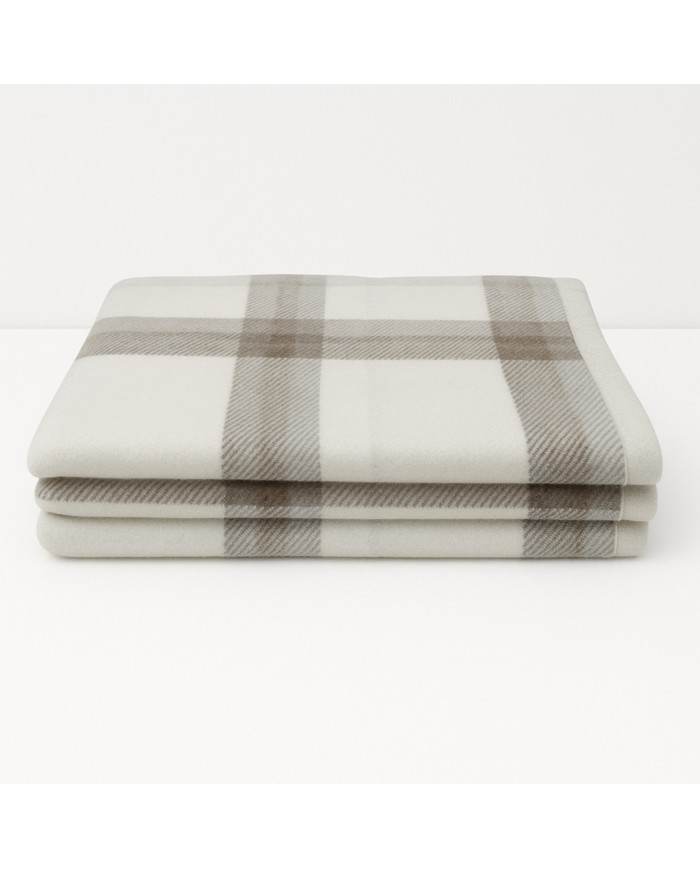 Coperta matrimoniale 100% lana vergine Marzotto art. Marta Check