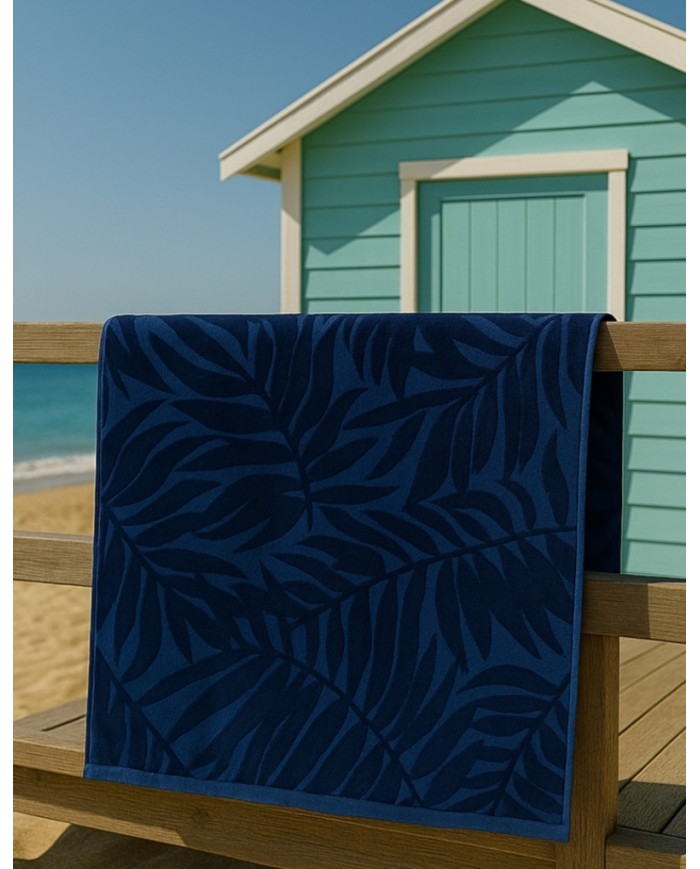 Telo mare jacquard in spugna velour 100% cotone Samoa