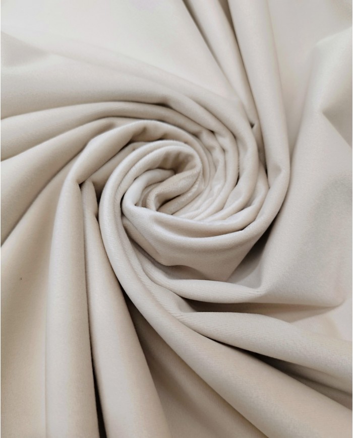 Velluto al metro altezza 300cm colore Avorio