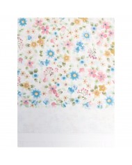 Completo lenzuola matrimoniale in puro cotone stampato Caleffi Alba